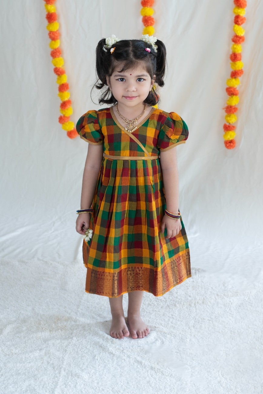 Paalum Pazham Chettinad Cotton Dress