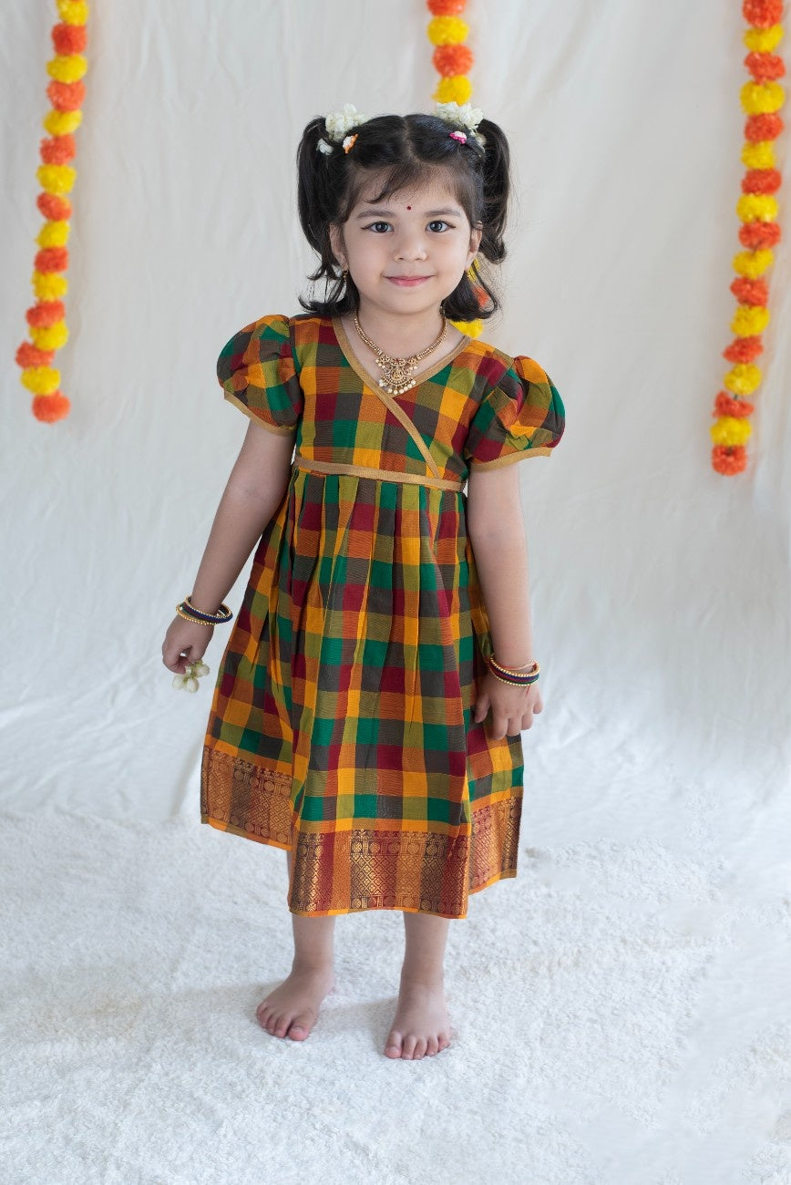 Paalum Pazham Chettinad Cotton Dress