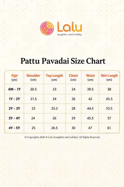 Hamsavahini Pattu Pavadai | Ivory & Rani Pink
